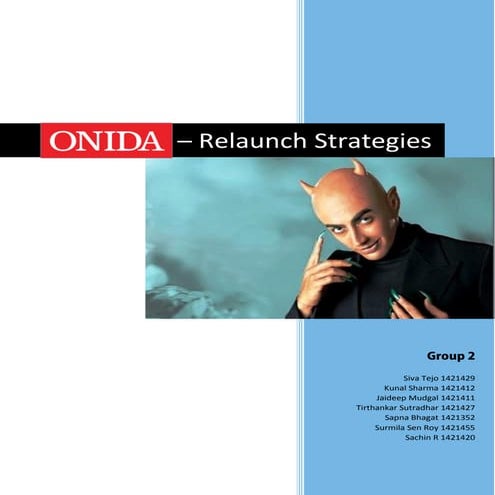 Onida relaunch strategies