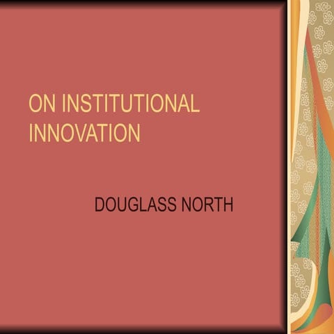 On Institutional Innovation