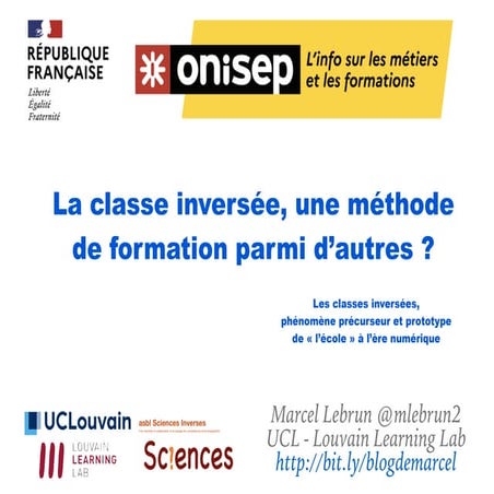 La classe inversée, une méthode de formation parmi d’autres ? Les classes inv...