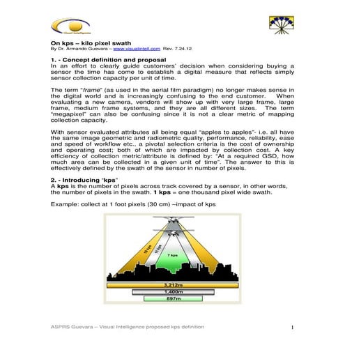 On kps   kilo pixel swath - asprs - armando guevara