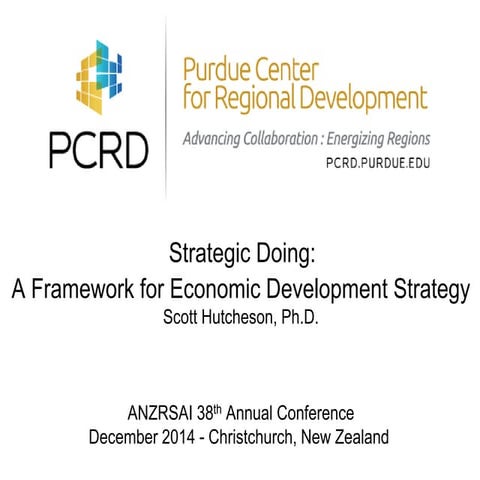 Strategic Doing: A Framework for Economic Development Strategy