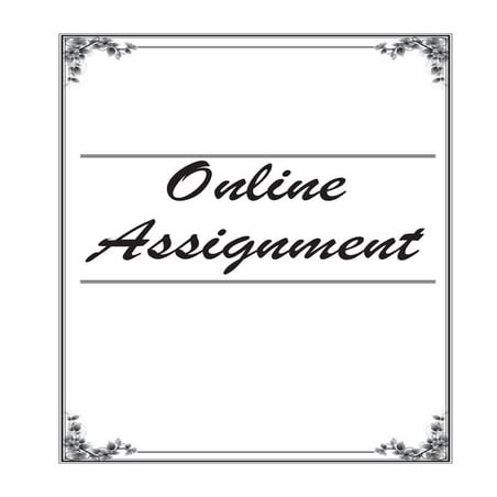 Online Assignment