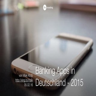 Online-Banking Apps Deutschland Übe...