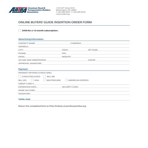 Website advertising-form | PDF