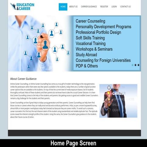 Online carrier-guidence