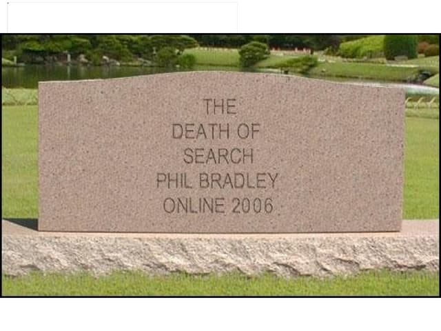 Online Conference 2006 'The Death of Search'