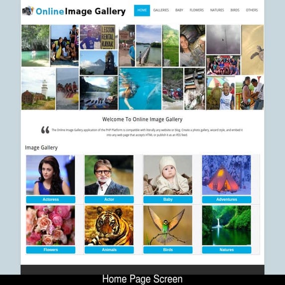 Online image-gallery