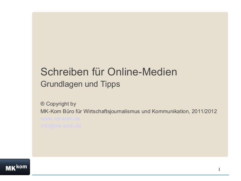 Online Journalismus Grundlagen Und Tipps - 