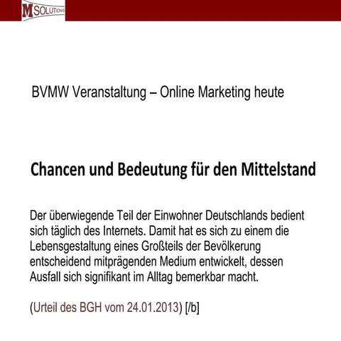 Online Marketing Heute