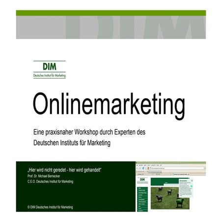 Online Marketing 12 Seiten Inhalt V 2