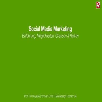 Online Marketing Manager 2013 - Social Media Marketing