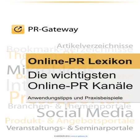 Online PR Lexikon: Die besten Online-PR Medien