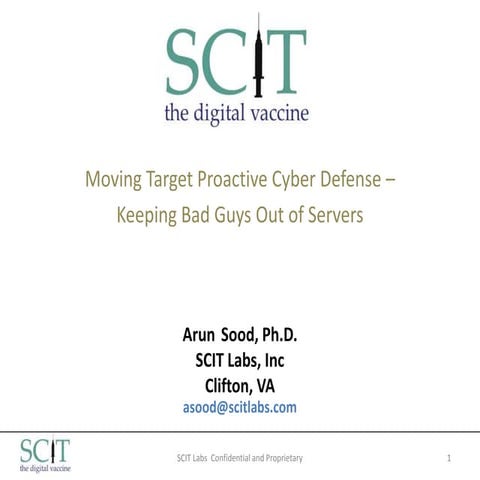 SCIT Labs - intrusion tolerant systems