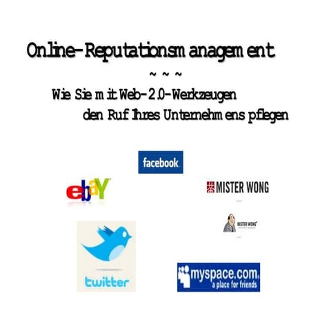 Online-Reputationsmanagement