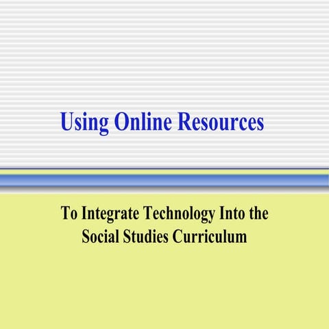 Online Resources Wkshp