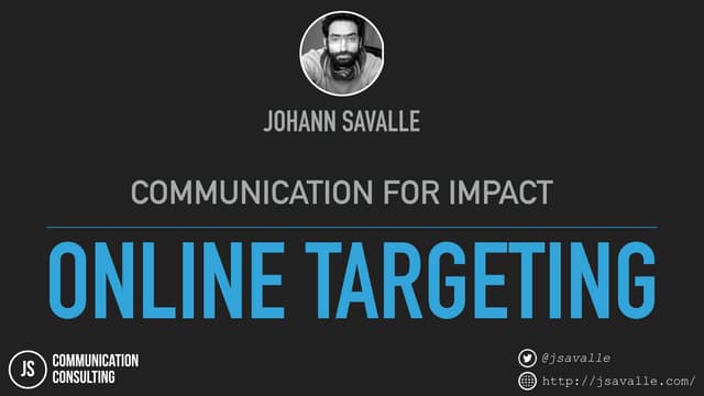 Find your people with online targeting