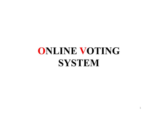 Online Voting System Project File | DOC