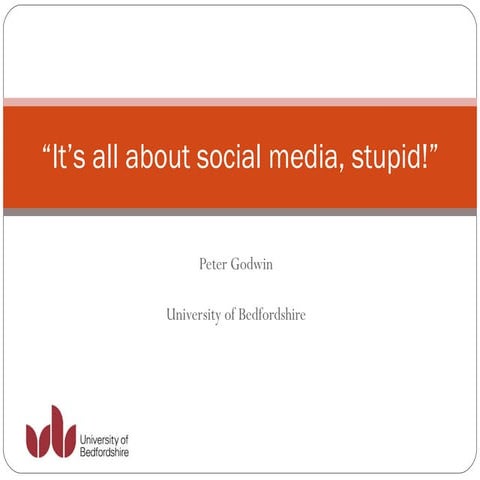 It's all about social media, stupid!