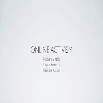 Online Activism