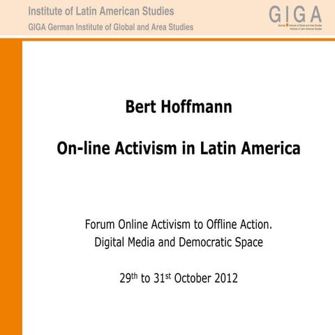 Online activism in latin america