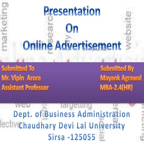 Online Advertising