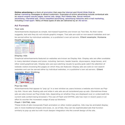 internet advertisement | PPTX