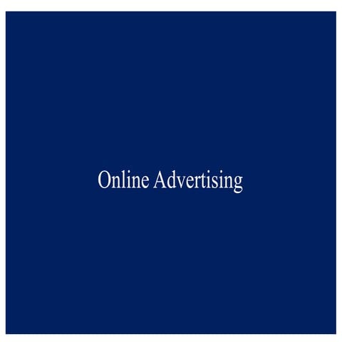 Online advertising