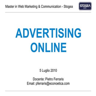 Online Advertising - strumenti oper...