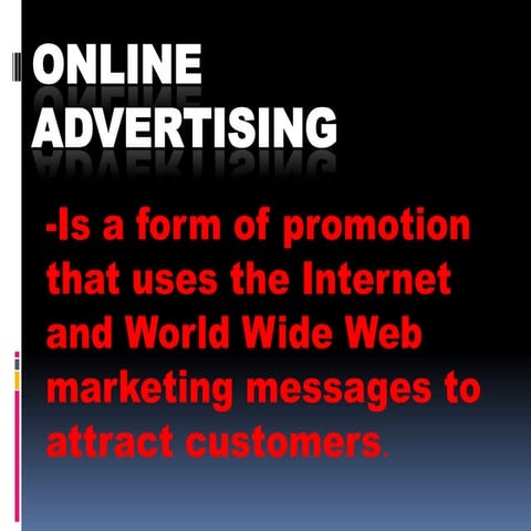 Online advertising(powerpoint)