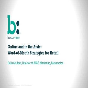 Online and in the Aisle in Australia: 3 Word-of-Mouth Strategies for Global R...