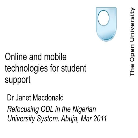 Online And Mobile Technologies For Student Support