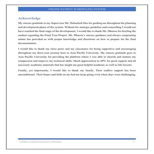 Online Appointment System