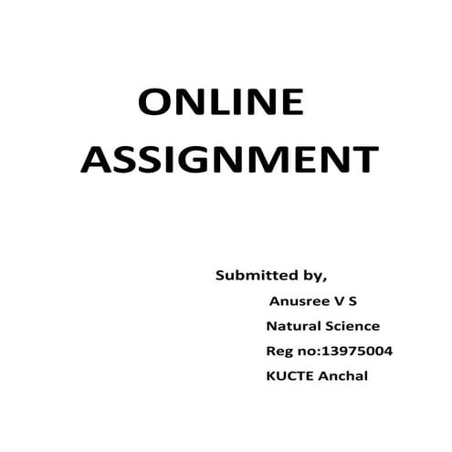 Online assignment