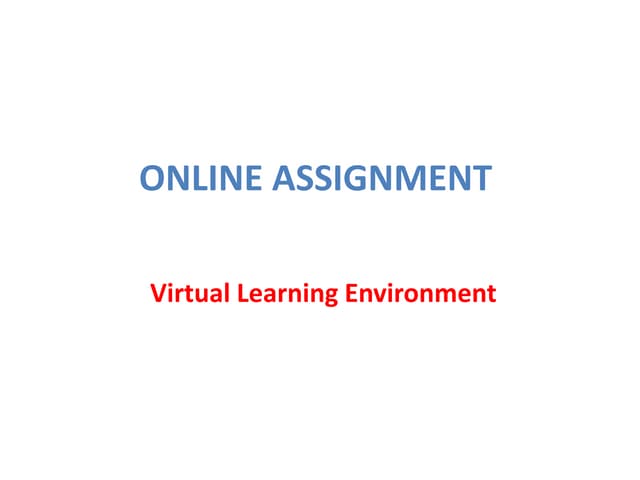 Virtual Learning Environment