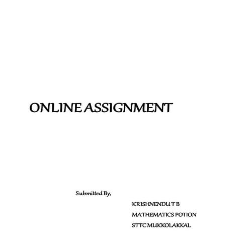 Online assignment