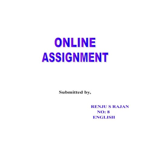 Online assignment