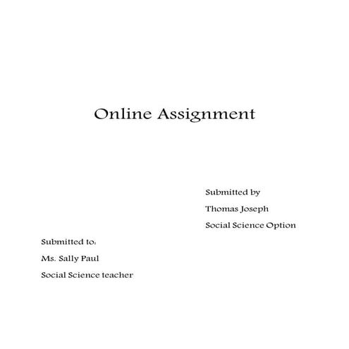 Online assignment  need of research