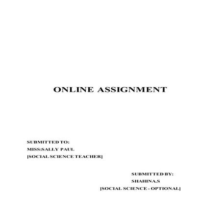 On line assignment