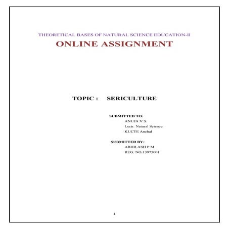 Online assignment topic seri culture