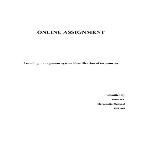 Online assignmentvdcv