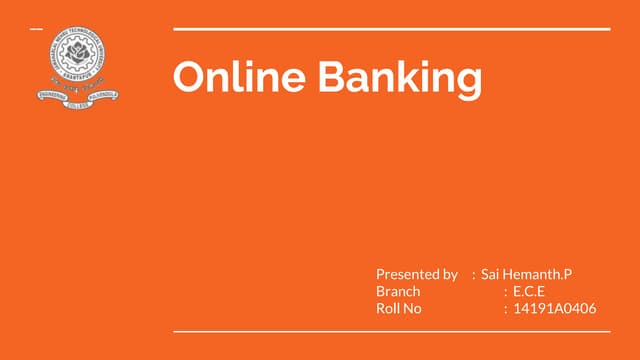 Online banking||