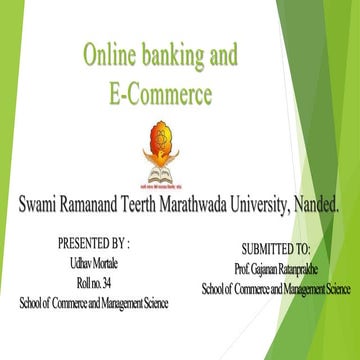 Online banking and e commerce
