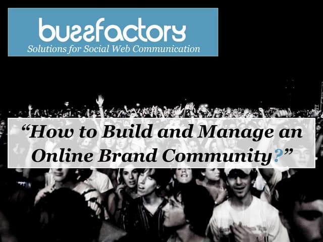 Online Brand Community Development