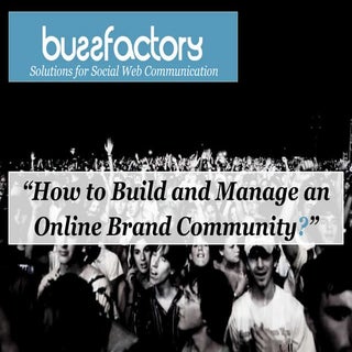 Online Brand Community Development