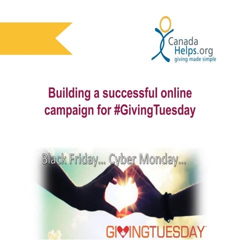 Building a successful online campaign for #GivingTuesday
