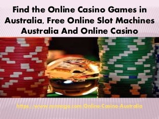 Online casino games in australia