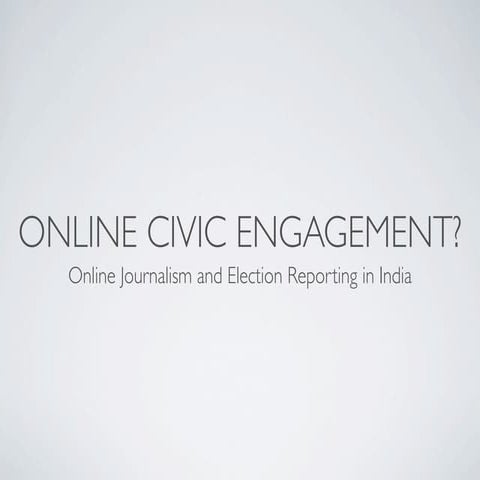 Online civic engagement