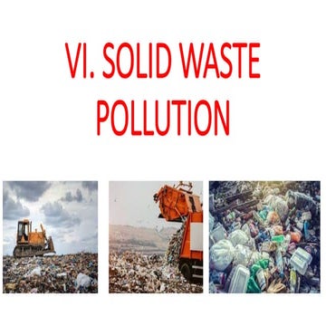 solid waste and e-waste  causes and management