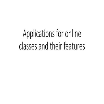 applications for online classes -reaserch.pptx