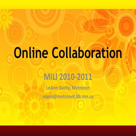 Online collaboration